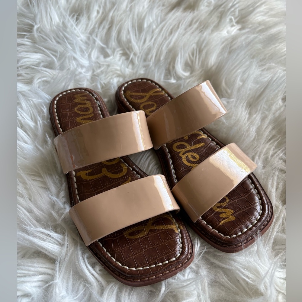 Sam Edelman Taupe Slide Sandals